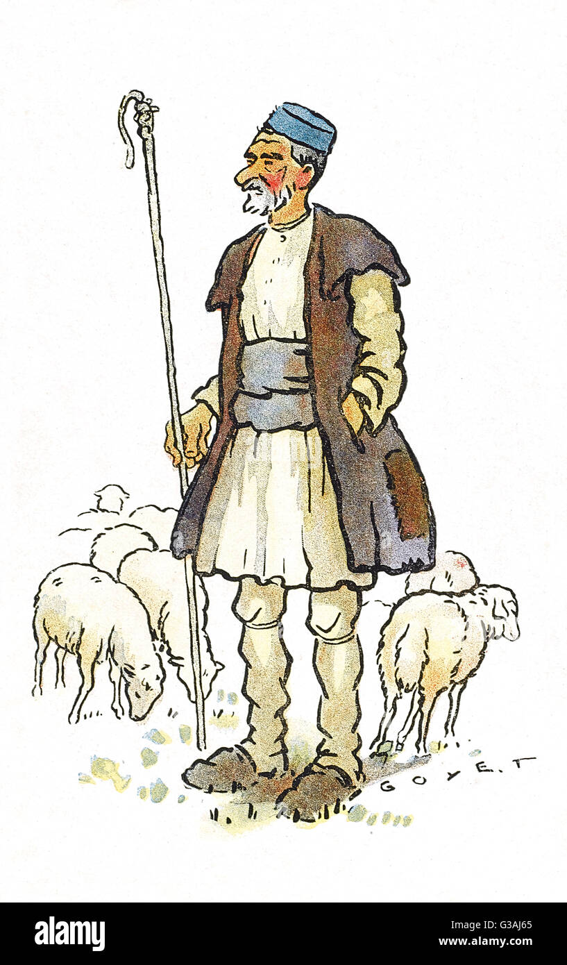 Thessaloniki Macedonian Shepherd Stock Photo Alamy