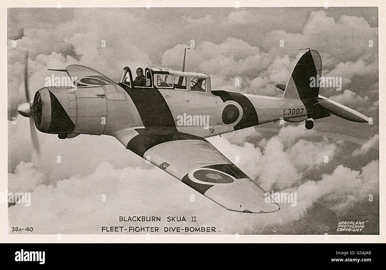 Blackburn Skua II - Fleet-fighter Dive Bomber Stock Photo