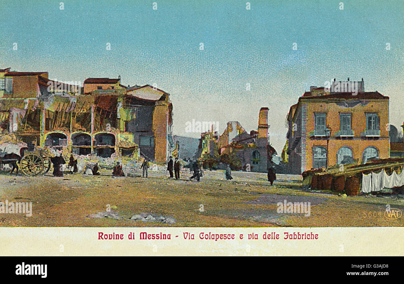 Earthquake 1908 Italy Messina High Resolution Stock Photography and