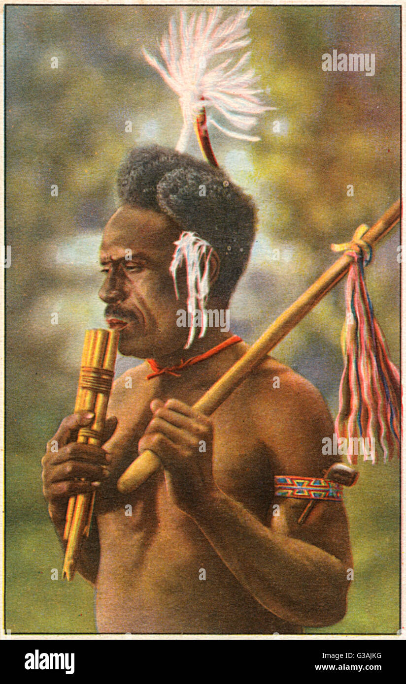 Pipe player. Pipe player