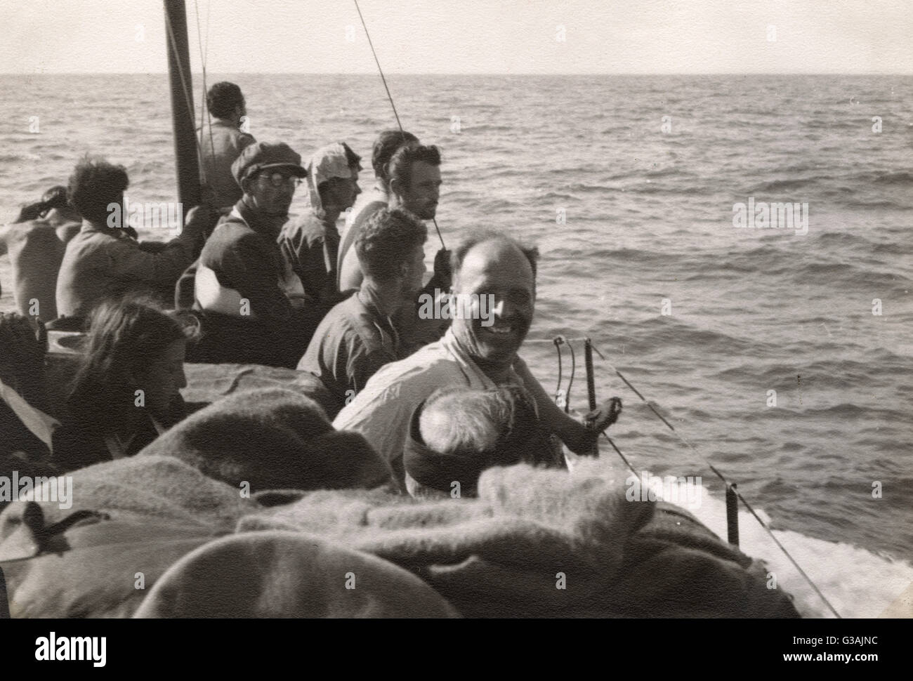 'Halfway to Mersa Matruh'. Photograph taken by Colonel David Sutherland of SBS and SAS, was part of a 12-man Special Boat Service unit which made a daring raid on the occupied Greek island of Rhodes. Sutherland then took part in Operation Albumen on Crete Stock Photo