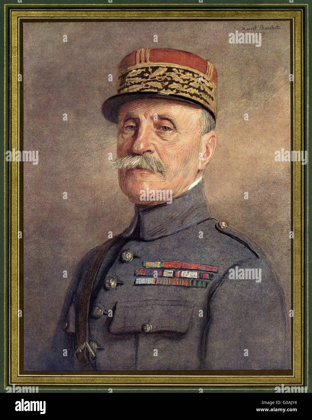 Ferdinand Foch (1851-1929) - French general (Marechal) and military theorist who served as the Supreme Allied Commander during the First World War. Stock Photo