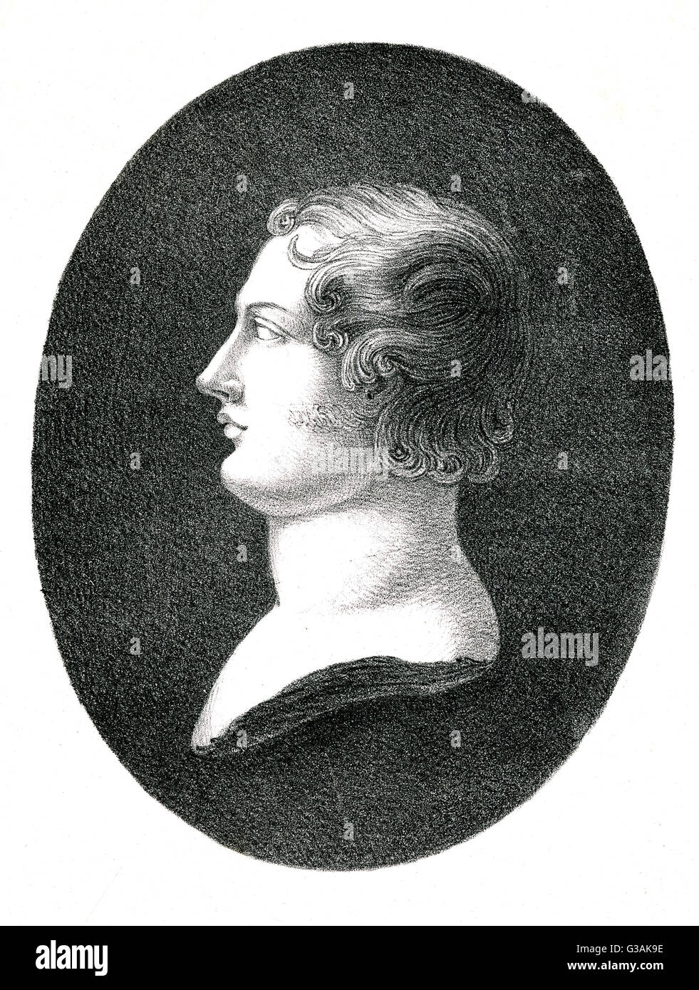 George Gordon Byron, 6th Baron, called Lord Byron Stock Photo