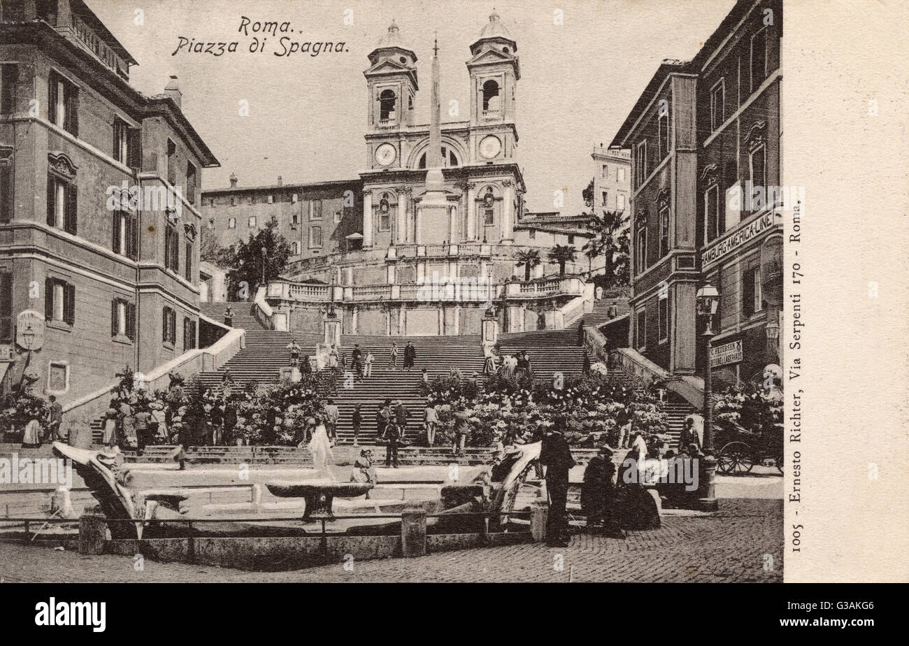 The Scala Di Spagna Spanish Steps Rome Italy Date 1906 Stock Photo Alamy The Scala Di Spagna Spanish Steps Rome Italy Date 1906 Stock Photo Alamy