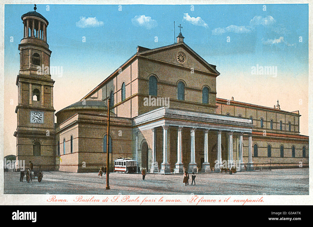 The Papal Basilica of St Paul Outside the Walls - Rome Stock Photo - Alamy
