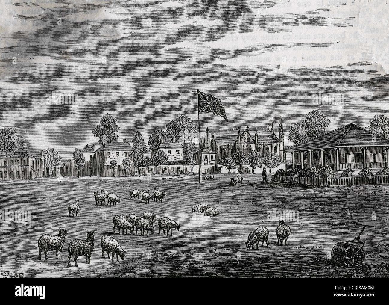 The Lord's Ground in 1837 Stock Photo
