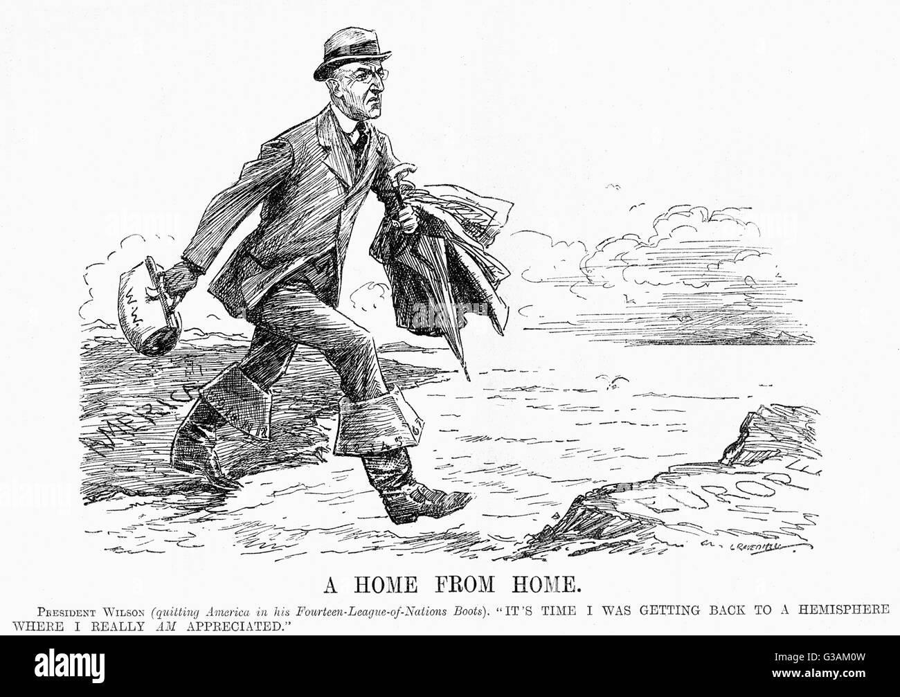 Woodrow wilson cartoon hires stock photography and images Alamy