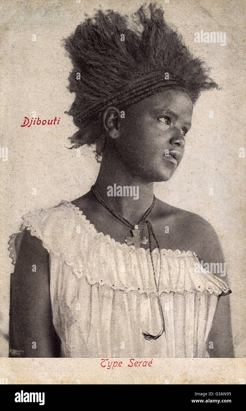 Djibouti, East Africa - A Young Serae girl (from Eritrea) Stock Photo