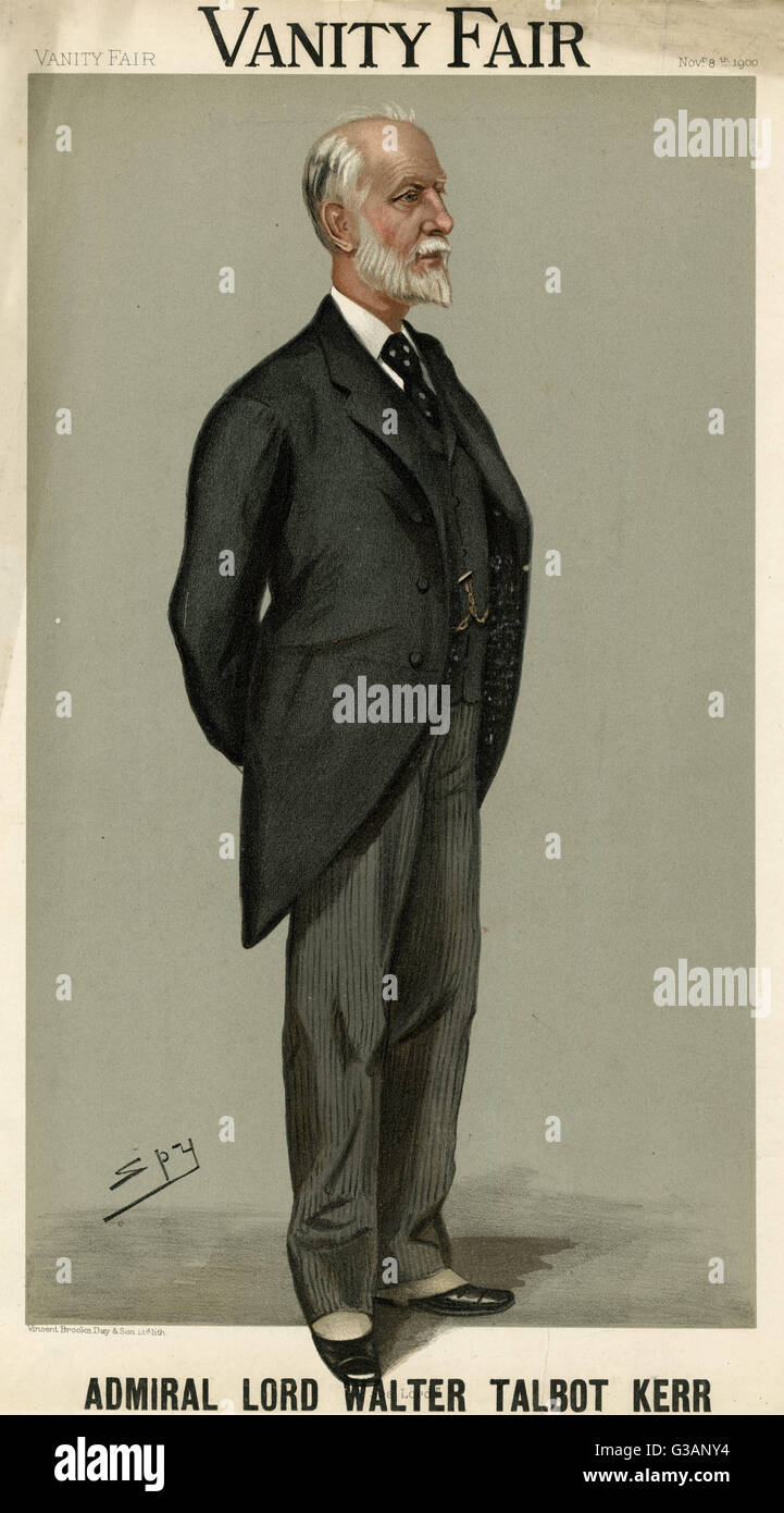 Admiral of the Fleet Lord Walter Talbot Kerr (1839  1927), British naval commander.       Date: 1900 Stock Photo