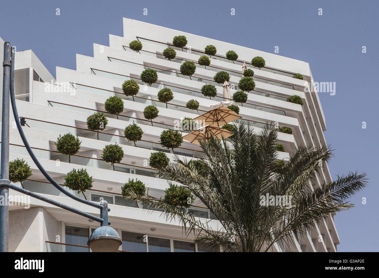 Picture of a part of a hotel building Stock Photo - Alamy