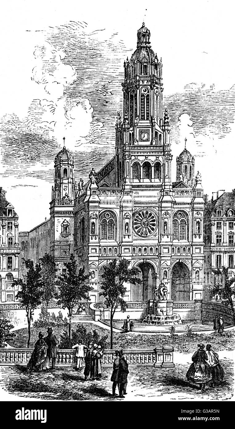 Paris, France - Eglise de la Trinite. Stock Photo
