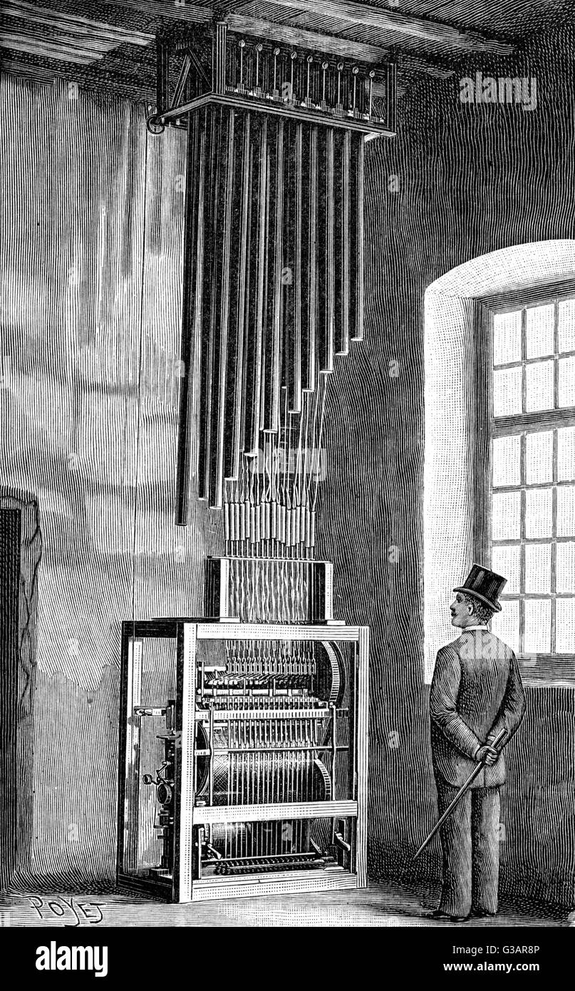 The town hall carillon of LevalloisPerret, 1898 Stock Photo Alamy