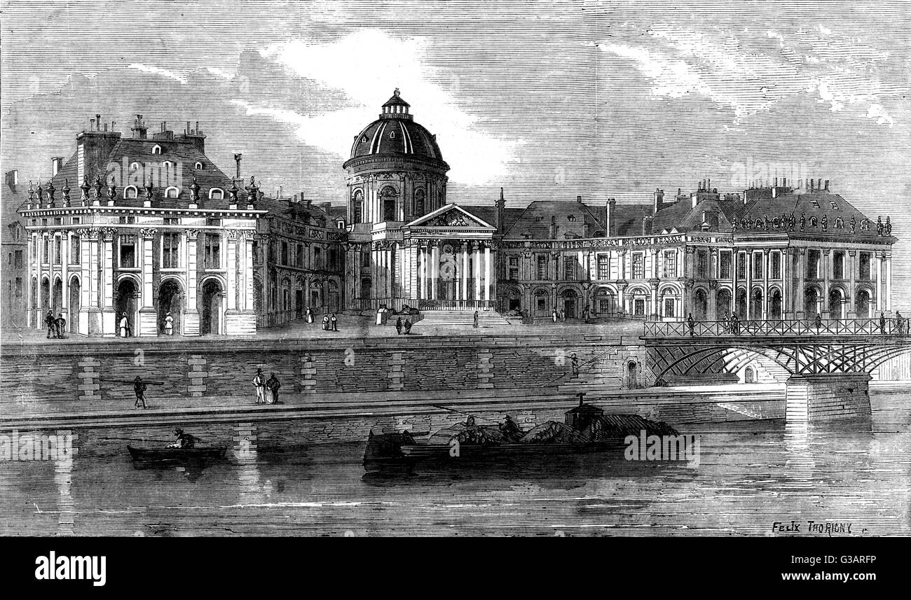 ルーヴル美術館　複製画　Collège des Quatre Nations College des quatre nations Black and White Stock Photos