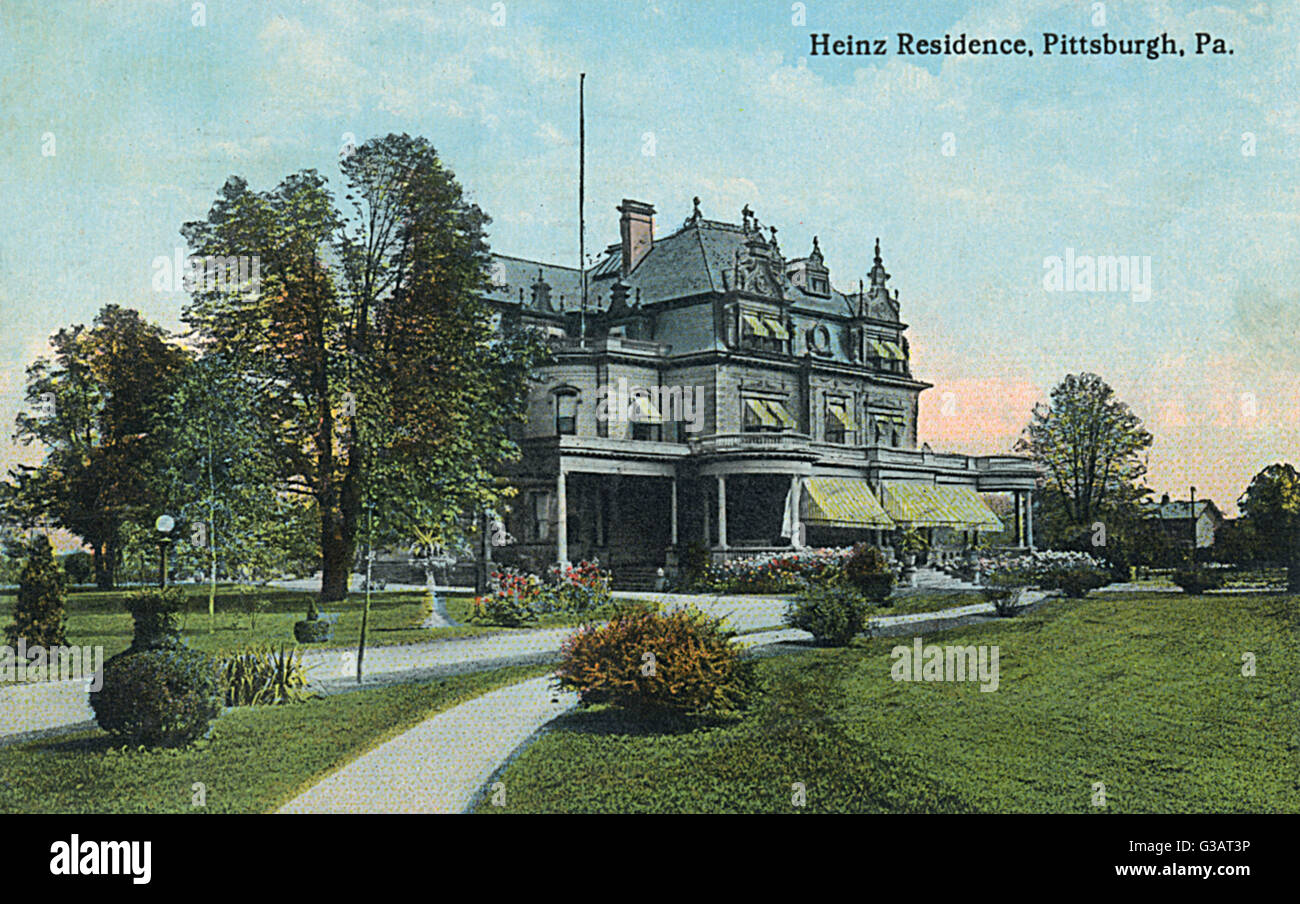 Home of Henry J. Heinz (18441919), founder of the food manufacturing