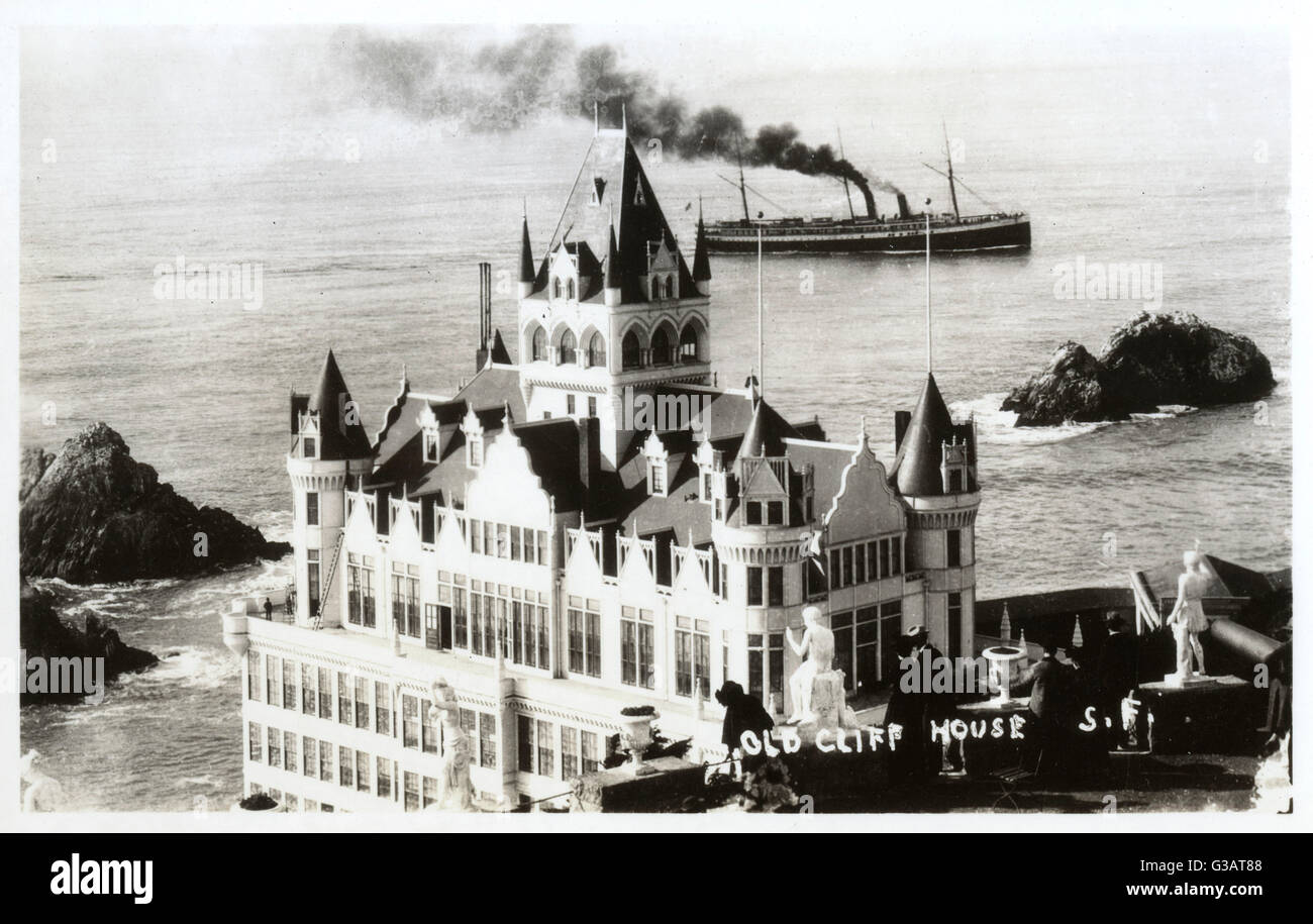Old Cliff House And Seal Rocks San Francisco California Usa