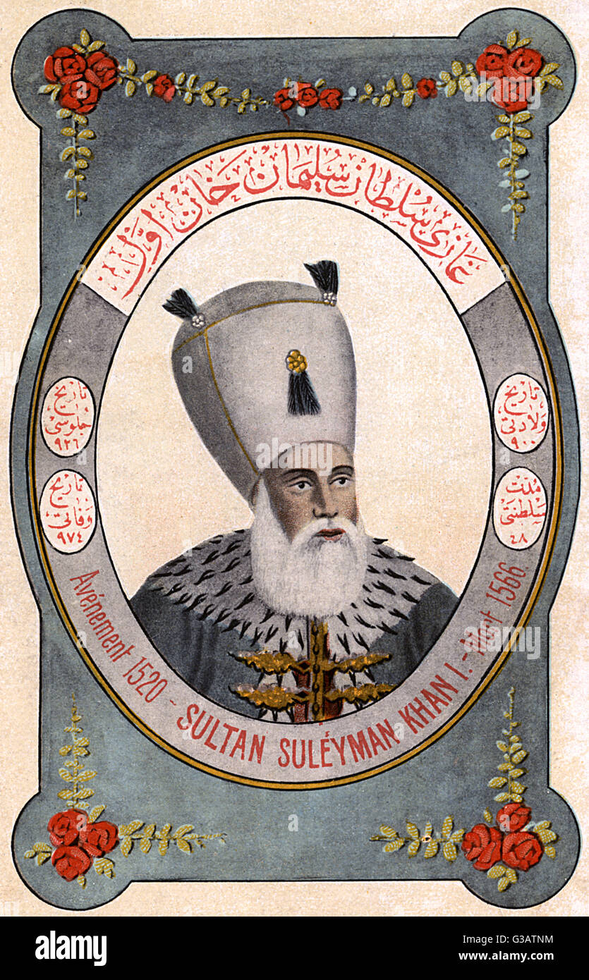 Sultan Suleiman the Magnificent - ruler of the Ottoman Turks Stock Photo