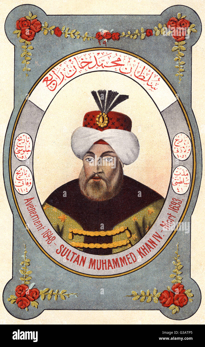 Sultan Mehmed IV ruler of the Ottoman Turks Stock Photo Alamy