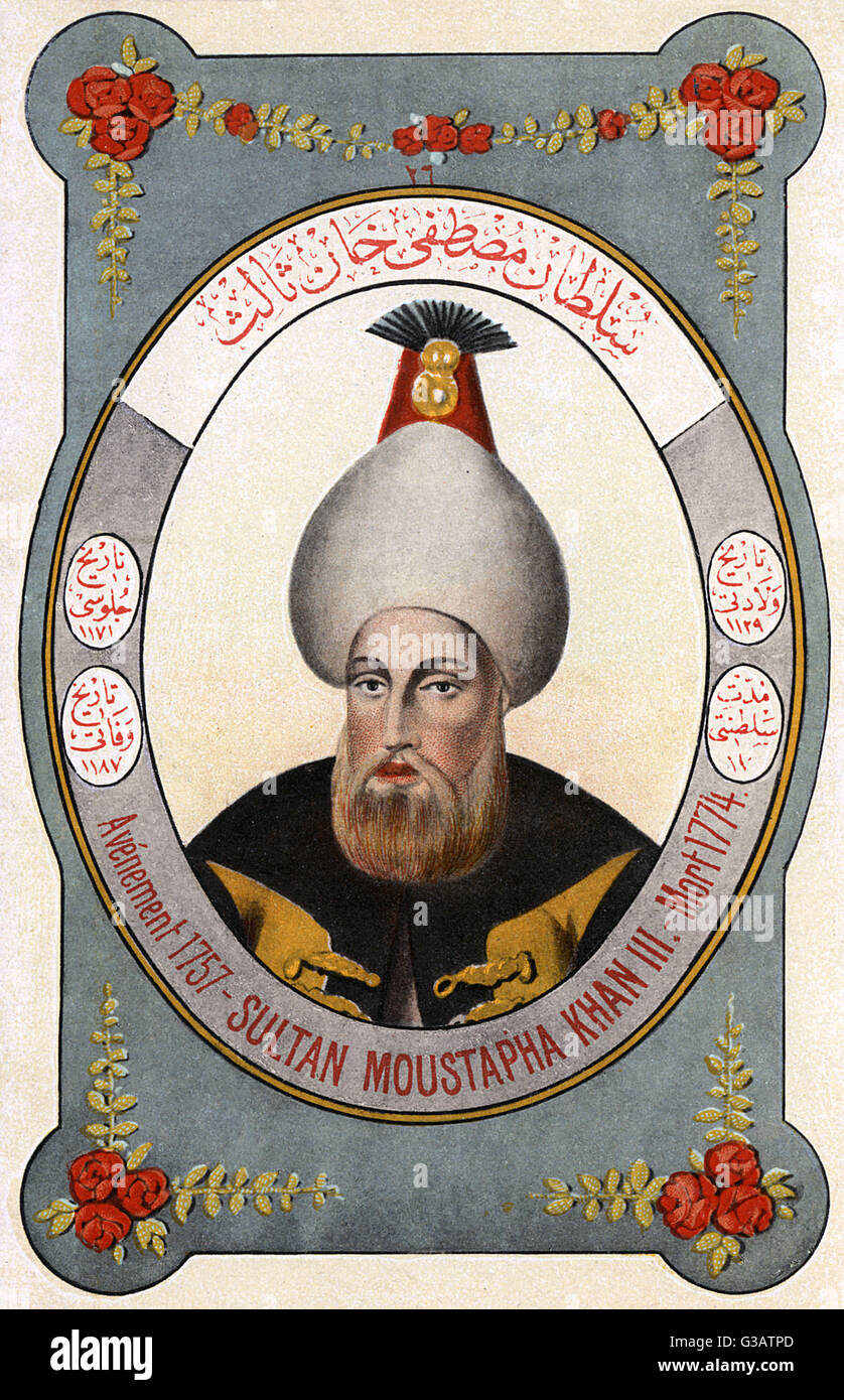 Sultan Mustafa III ruler of the Ottoman Turks Stock Photo Alamy