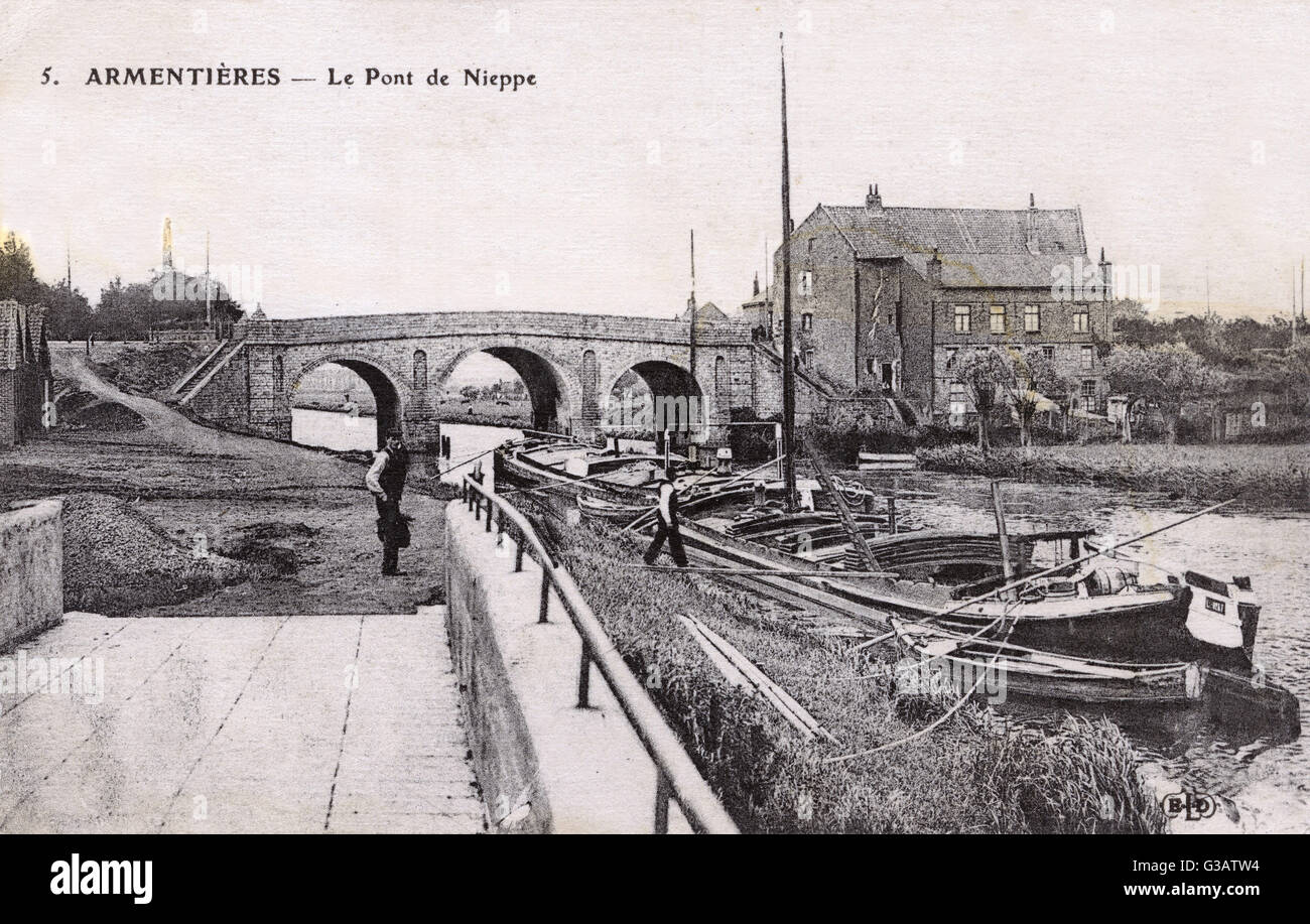 Armentieres - Le Pont de Nieppe Stock Photo