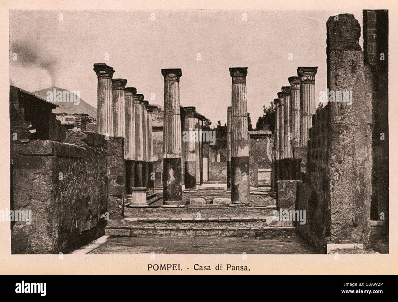Pompeii - Italy - Casa di Pansa Stock Photo - Alamy