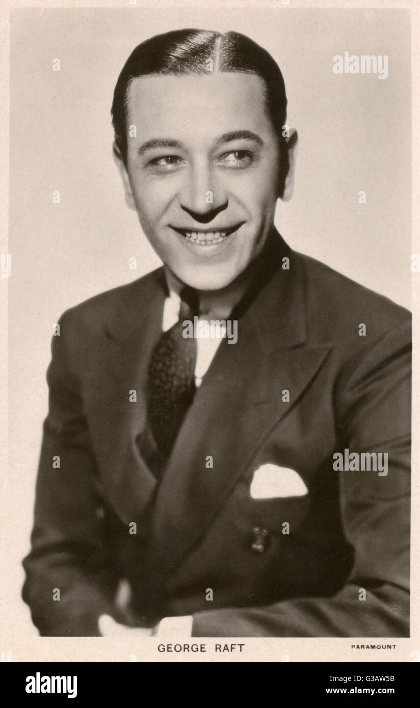 George Raft (1895 - 1980) - American Movie actor.     Date: circa 1935 Stock Photo