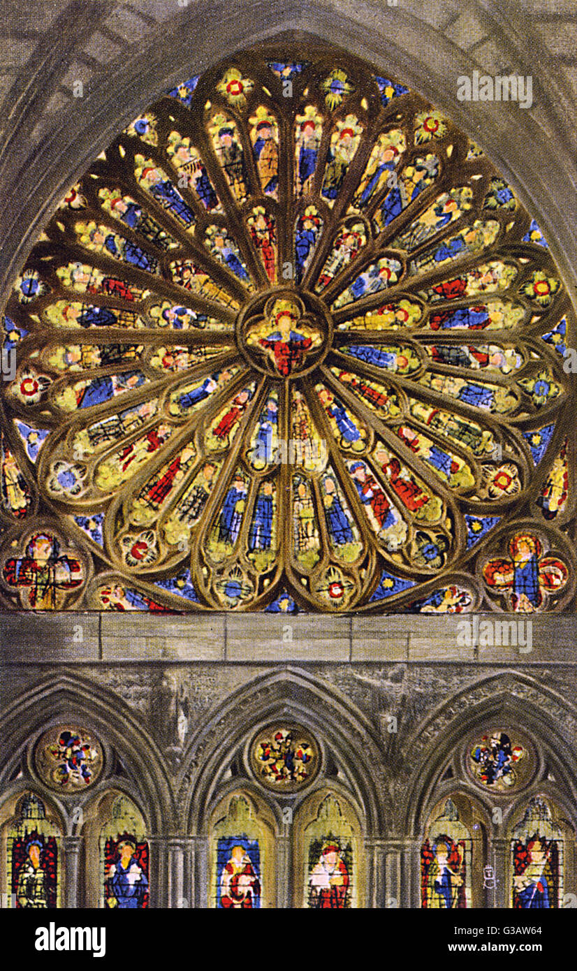 Rose window westminster abbey hi-res stock photography and images - Alamy