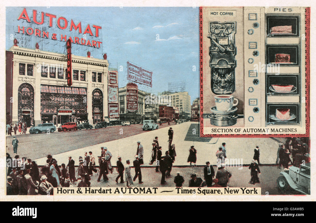 The exterior of the Automat Dining Room Times Square branch, New York