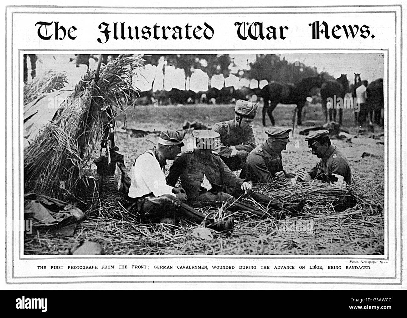 First front cover of The Illustrated War News Stock Photo
