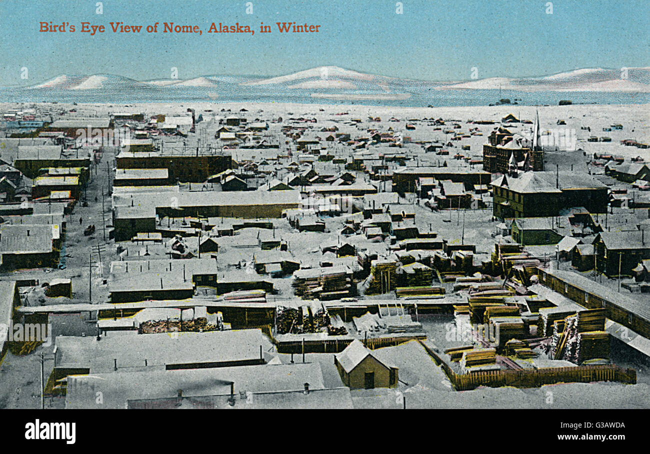General view of Nome, Alaska, USA Stock Photo Alamy