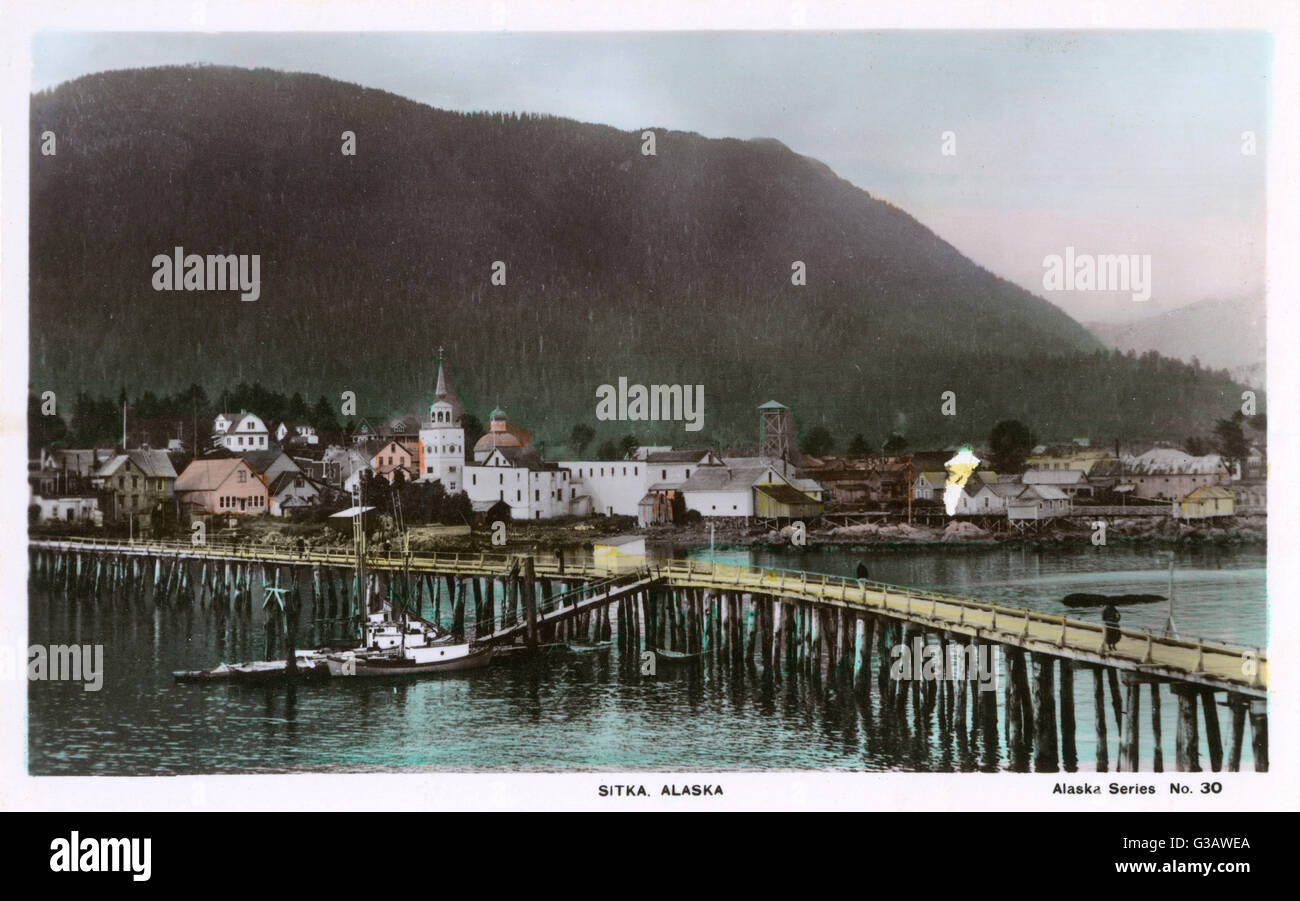 View of Sitka, Alaska, USA Stock Photo