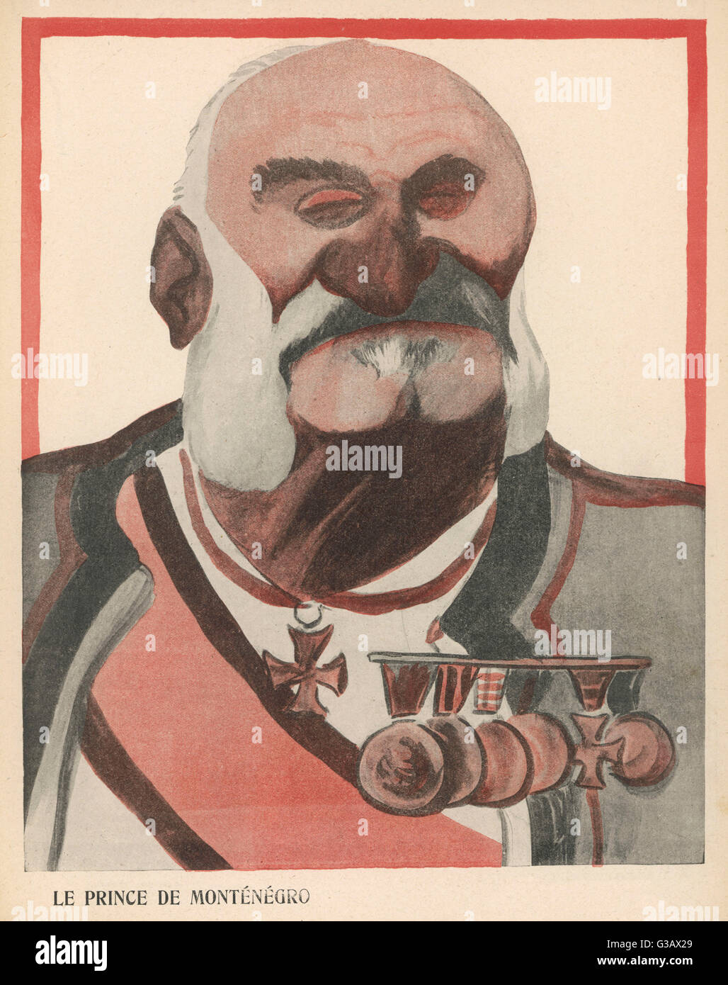 NIKOLA I Ruler of Montenegro (Yugoslavia) Date 1841 1921 Stock Photo