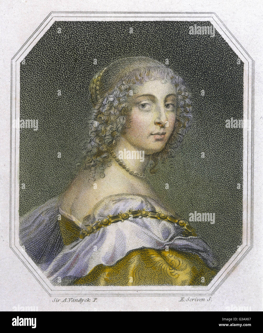 MARY STUART  Princess of Orange, daughter of Charles I of Britain      Date: 1631 - 1660 Stock Photo