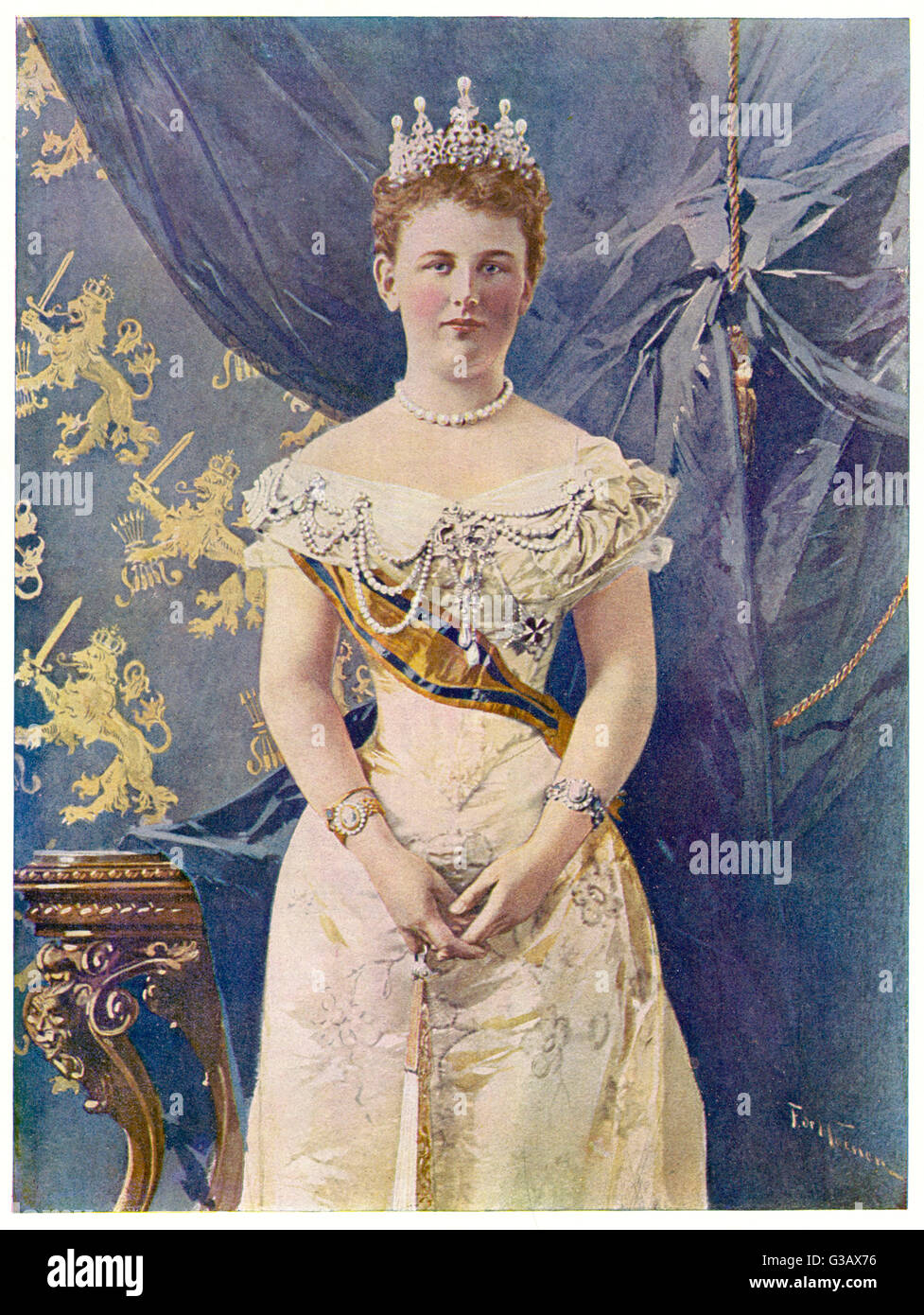 WILHELMINA, QUEEN OF HOLLAND Reigned 1890-1948 - She Abdicated In ...