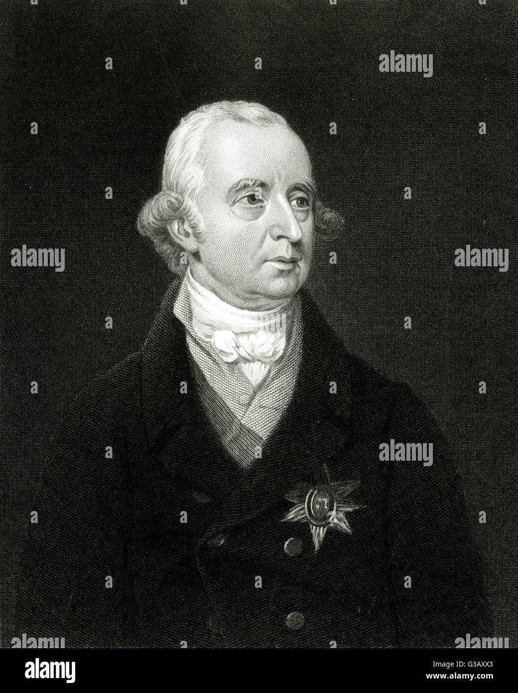SIR PHILIP FRANCIS  British government official -  one of a commission of four  councillors of the Governor  General of India (1774-81)     Date: 1740 - 1818 Stock Photo