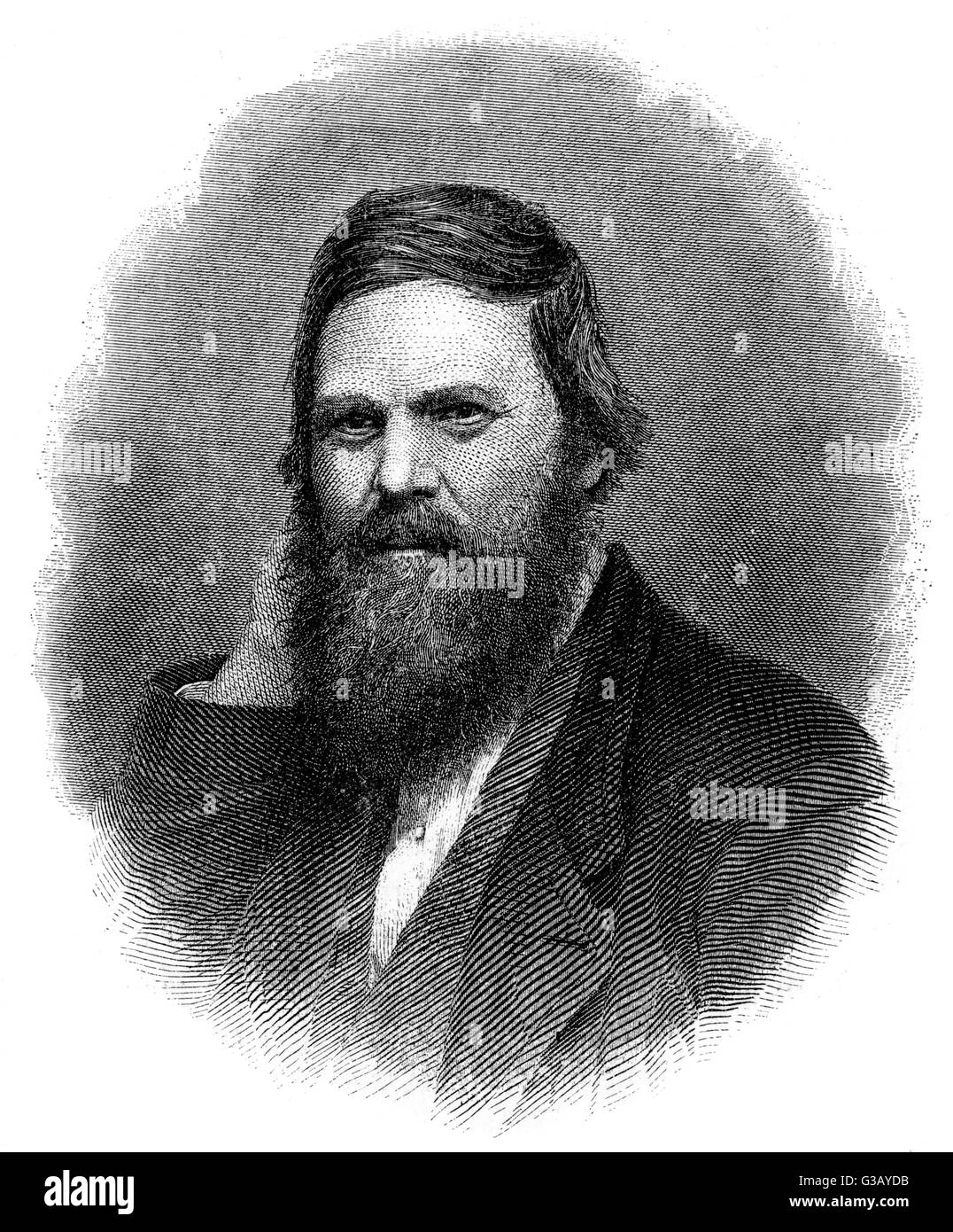 CHARLES FRANCIS HALL  American explorer  of the Arctic       Date: 1821 - 1871 Stock Photo