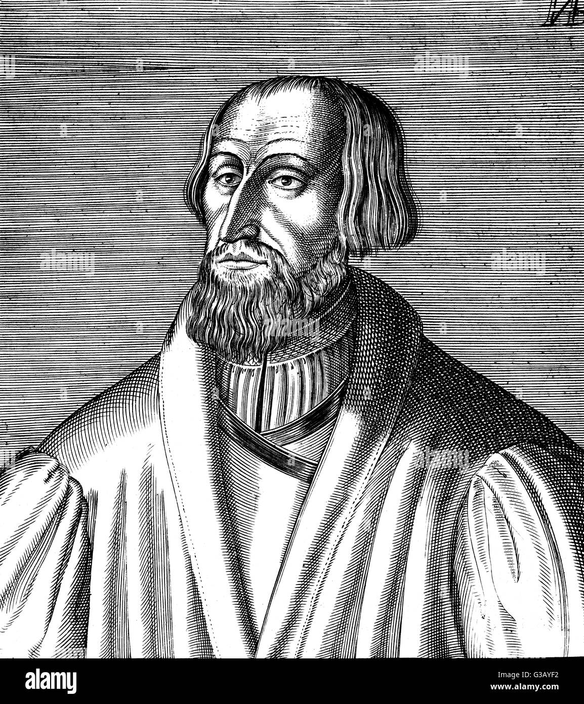 SIMON GRYNAEUS  German scholar        Date: 1493 - 1541 Stock Photo