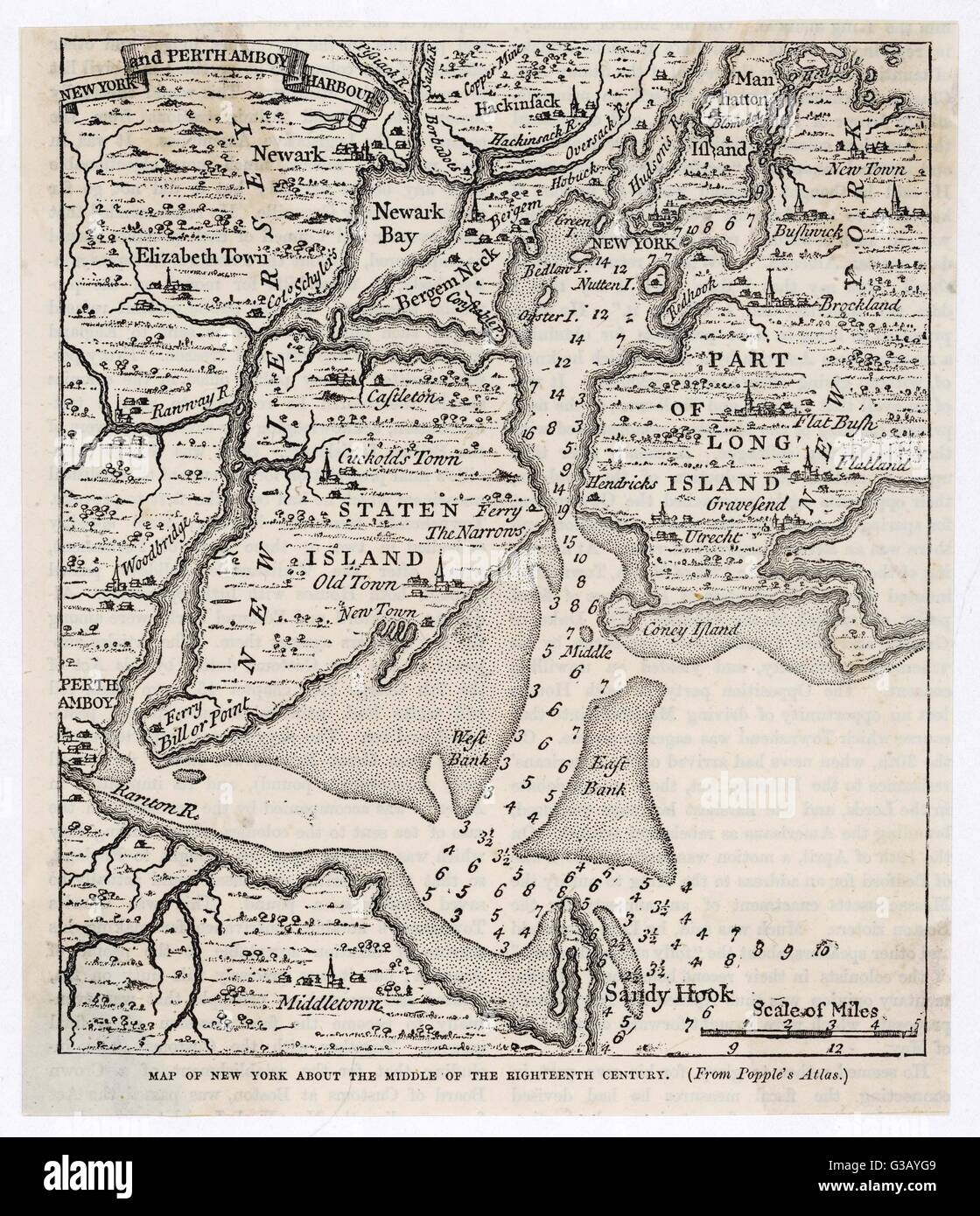 A map of New York from