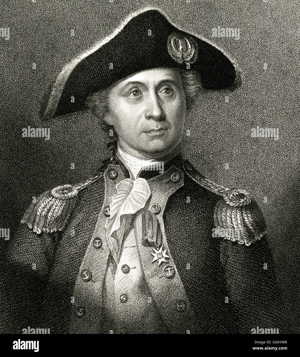 JOHN PAUL JONES  American naval commander        Date: 1747 - 1792 Stock Photo