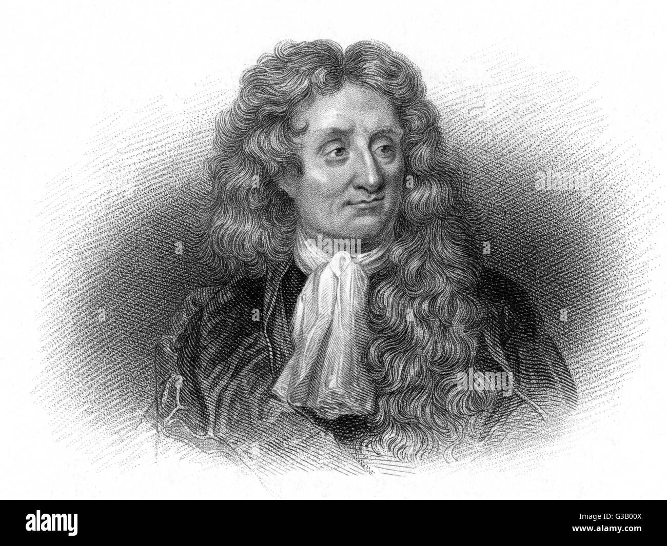 JEAN DE LA FONTAINE French writer (vignette portrait facing the right)  Date: 1621 - 1695 Stock Photo - Alamy