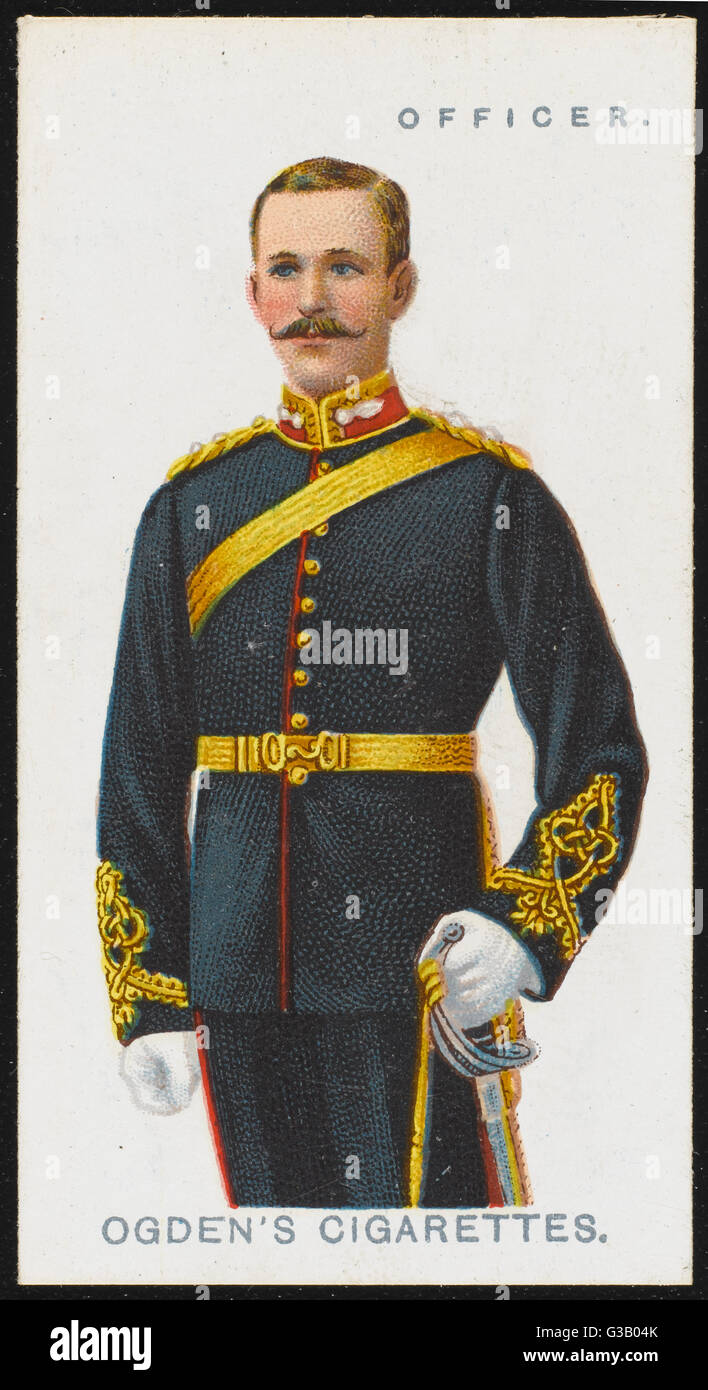 An officer from the Royal Field Artillery Stock Photo Alamy