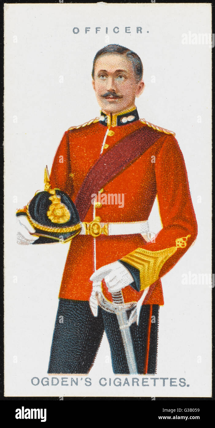 An Officer from the Royal  Marines, formed in 1664. Stock Photo