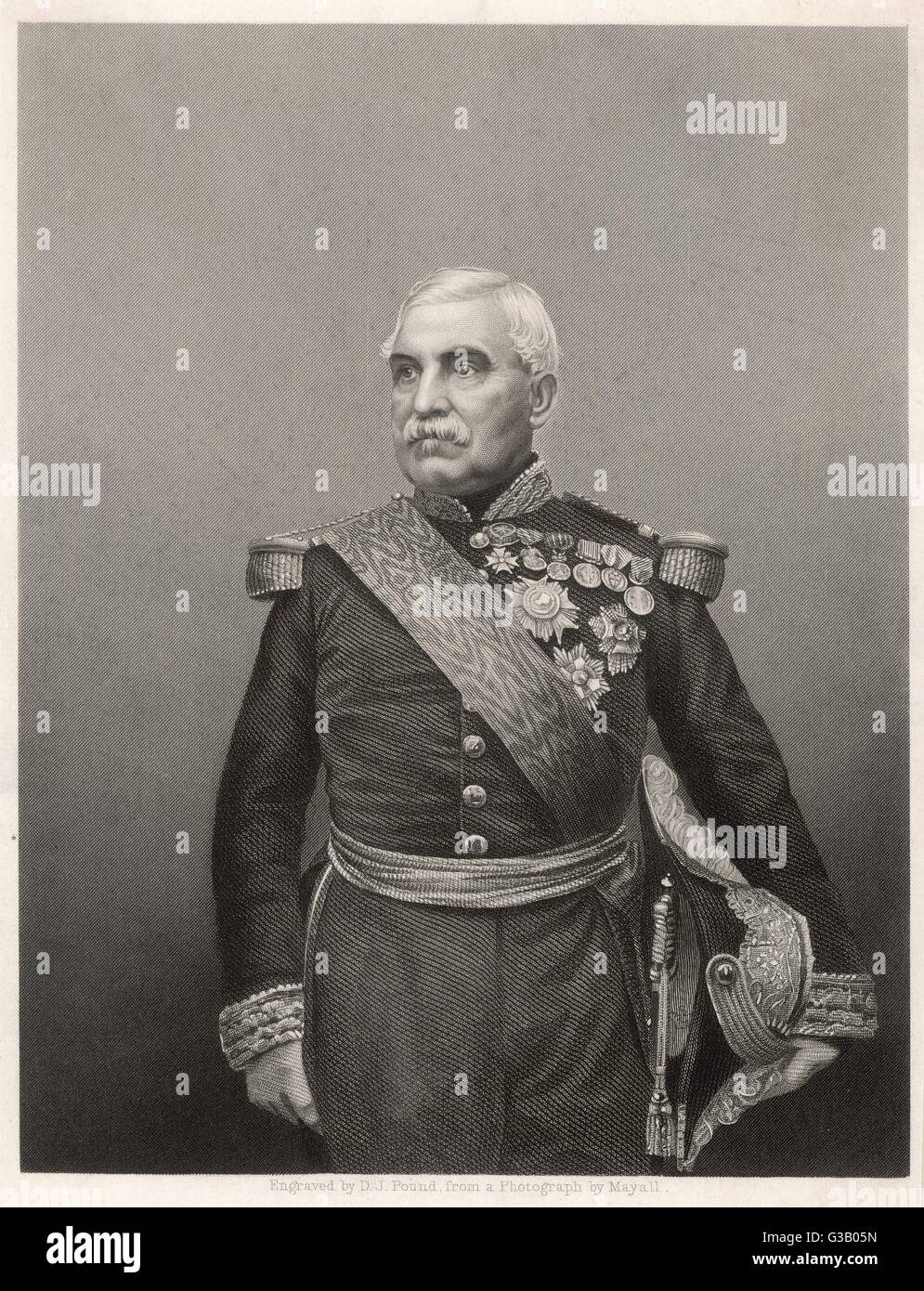 Aimable Jean Jacques  PELISSIER, duc de Malakoff  French mlitary commander  and diplomat      Date: 1794 - 1864 Stock Photo