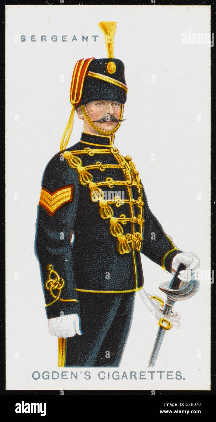 A Sergeant of the 20th  Hussars. Stock Photo
