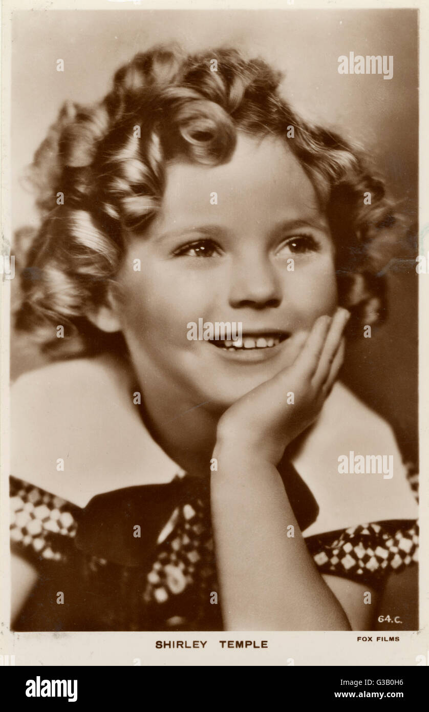 SHIRLEY TEMPLE  (1928 -2014), American child star of the 1930s       Date: 1930s Stock Photo