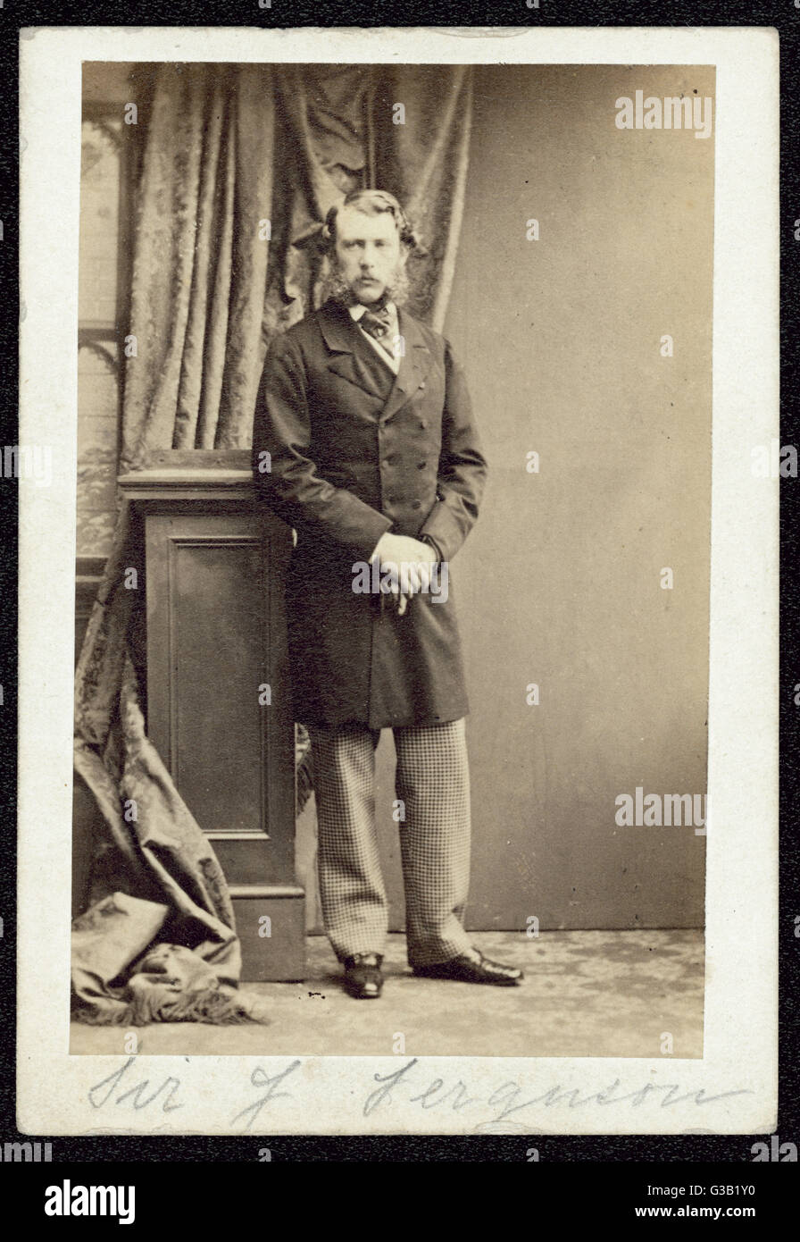 SIR JAMES FERGUSSON, 6th  Baronet of Kilkerran  Soldier and Governor of Bombay       Date: 1832 - 1907 Stock Photo