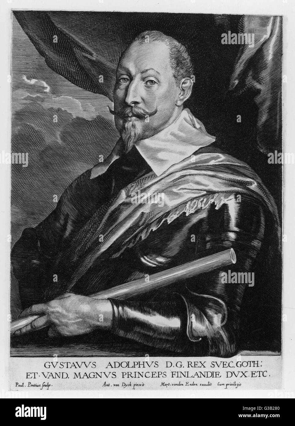 GUSTAF II ADOLF  King of Sweden (reigned 1611-32)       Date: 1594 - 1632 Stock Photo