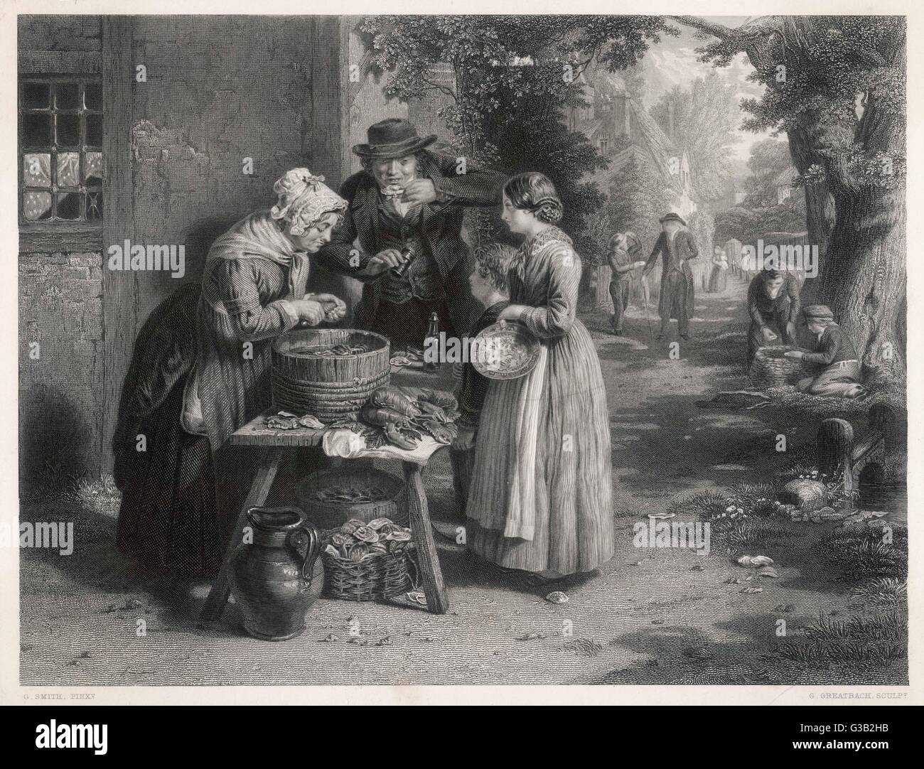 OYSTERS IN A VILLAGE Stock Photo Alamy