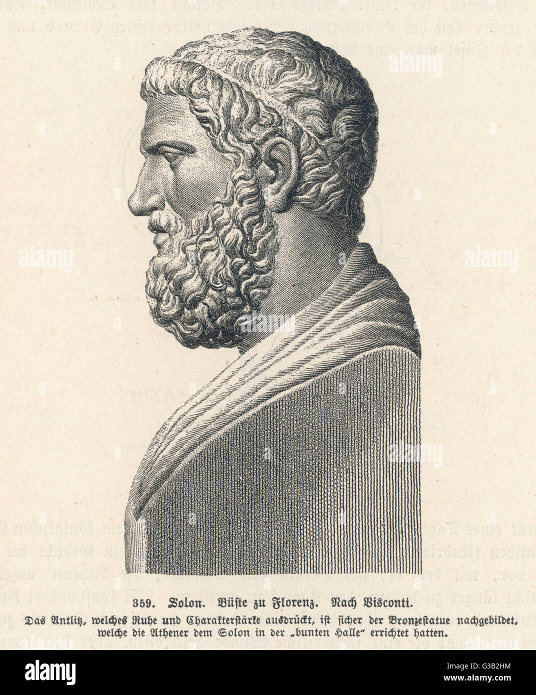 SOLON Greek statesman and lawgiver Date 630 ? 560 ? BC Stock Photo