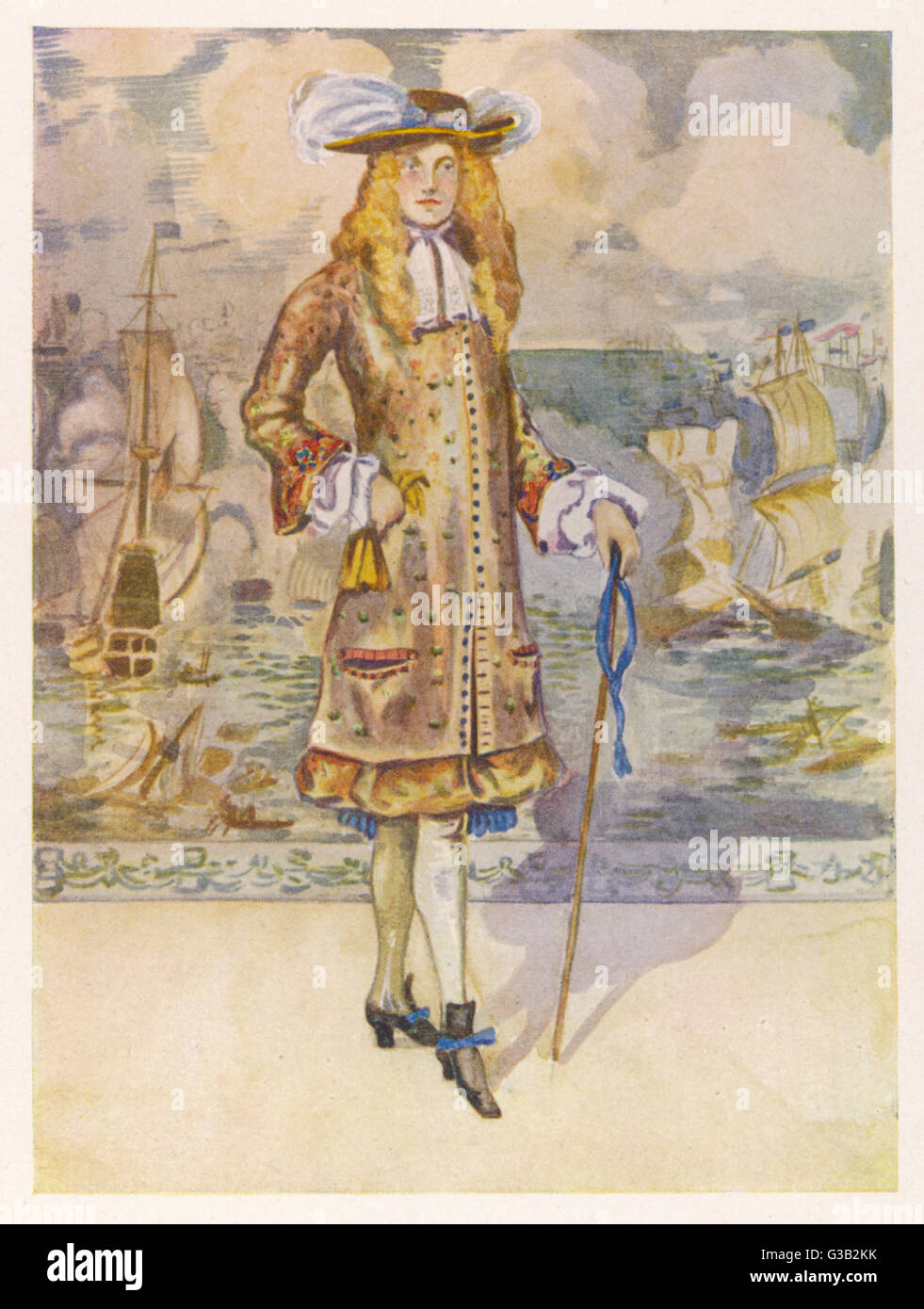 Englishman of 1670 Stock Photo - Alamy