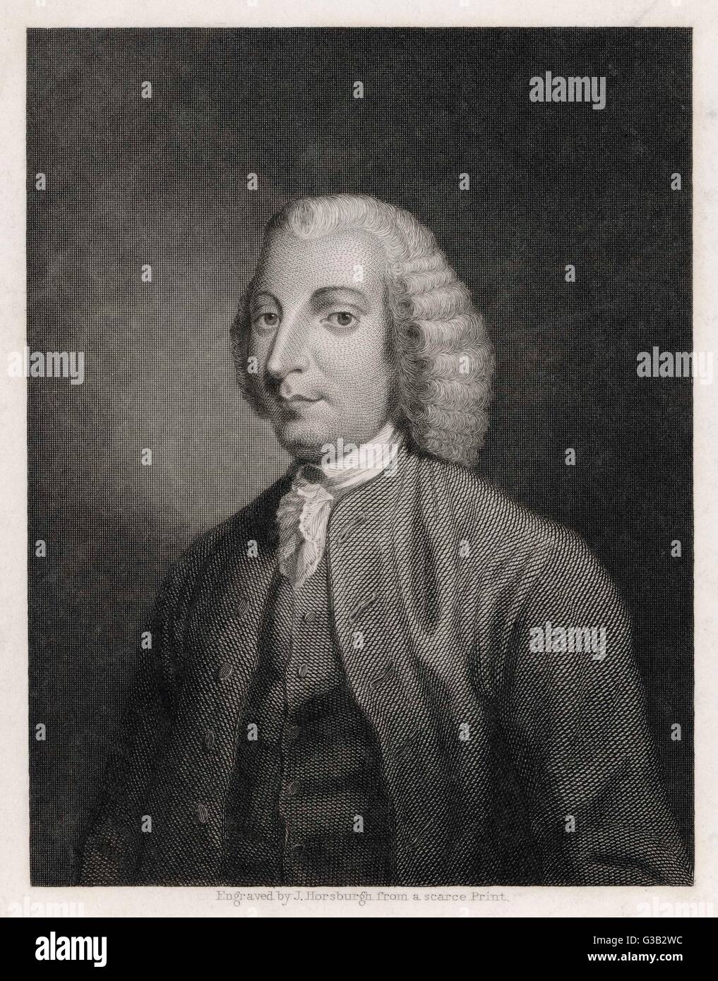 TOBIAS SMOLLETT  Scottish novelist        Date: 1721 - 1771 Stock Photo